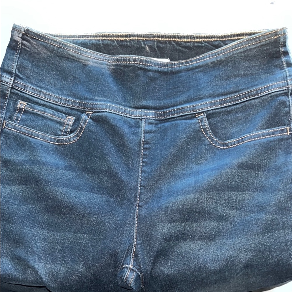 Blue Jeggings with Stretch Fabric and Elastic Waistband